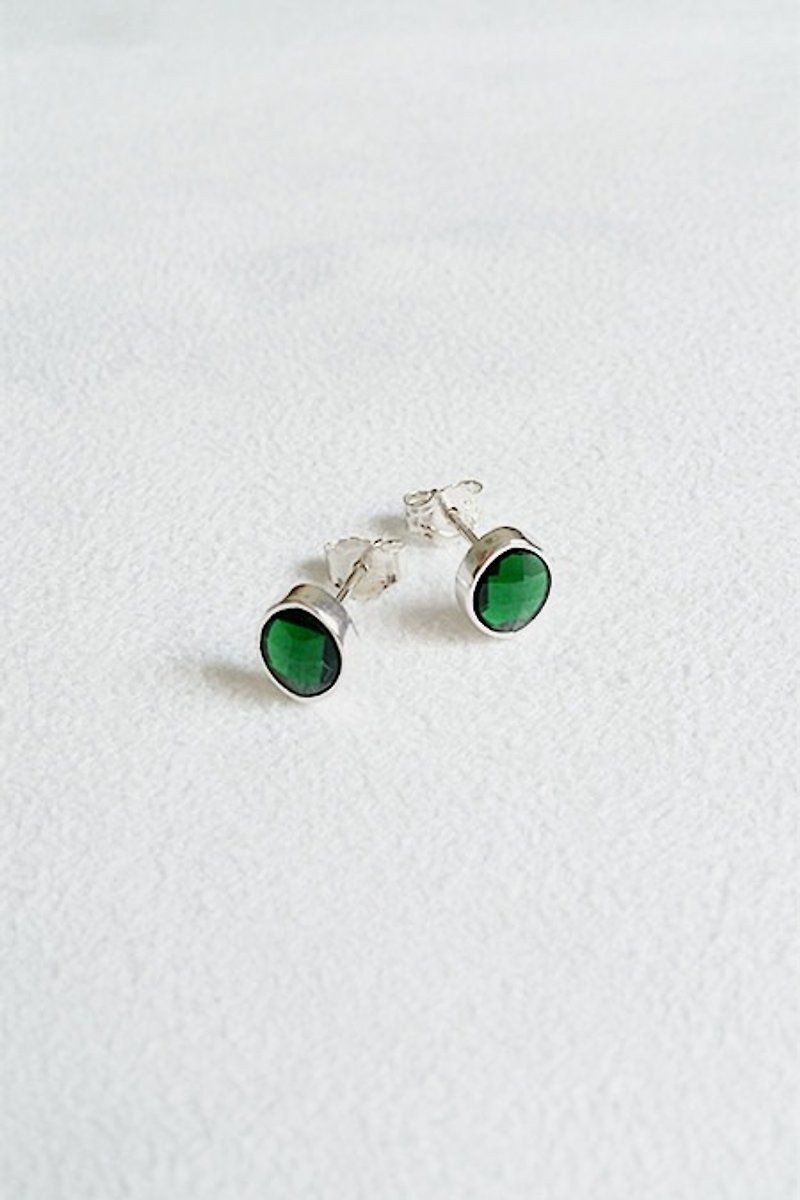 Earrings Green Sterling Silver - Earrings & Clip-ons - Sterling Silver Multicolor