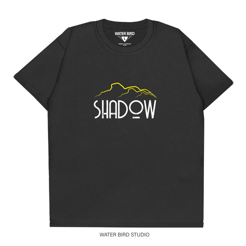 Shadow - T-Shirt - 男 T 恤 - 棉．麻 黑色