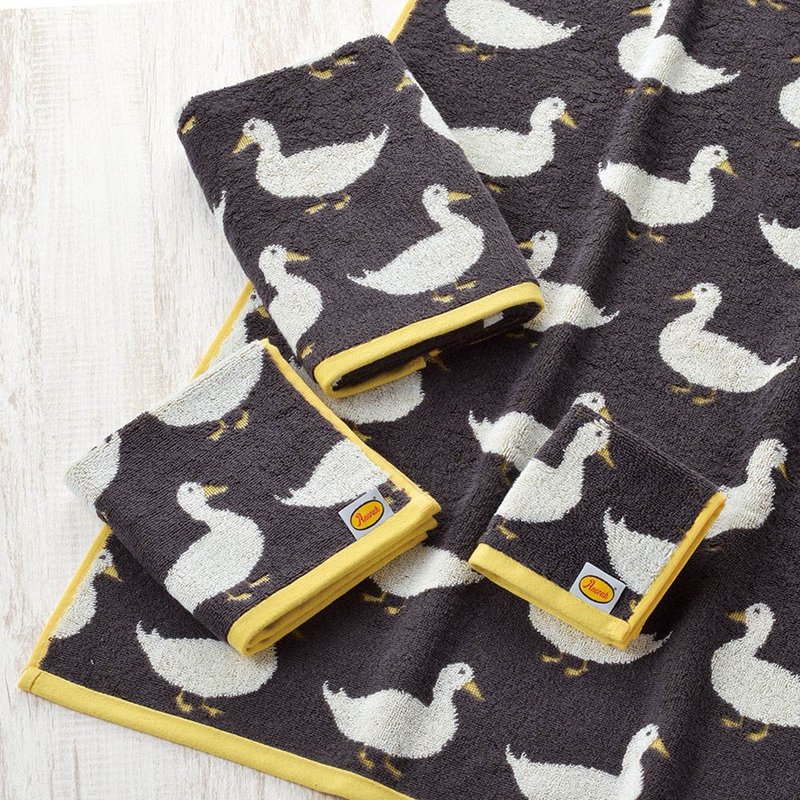 日本丸真│Anorak英倫設計款毛巾洗臉巾 鴨子 - 毛巾/浴巾 - 棉．麻 