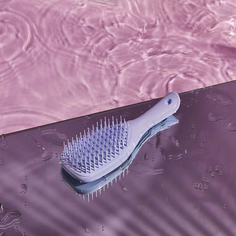 TANGLE TEEZER Mini British Hand Comb Digital Lavender - Makeup Brushes - Resin Purple