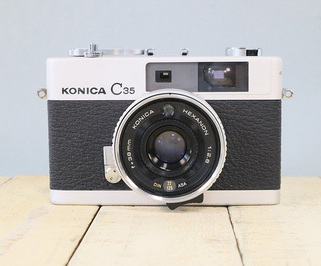 完動品】オールドフィルムカメラ コニカ KONICA C35 初期型 S/N859066