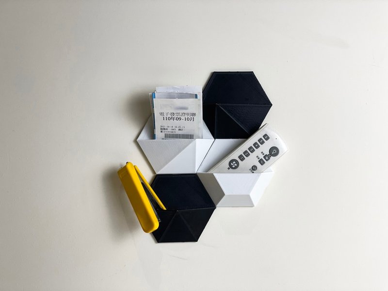 PRINTING LIFE / 六角容器 小款 收納 盆器 植栽 壁飾 客製 空間 - 壁貼/牆壁裝飾 - 環保材質 