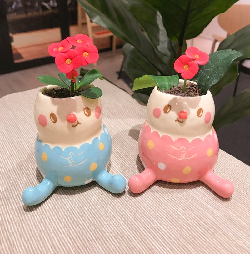 看對眼倆小盆栽 - 植栽/盆栽 - 陶 多色