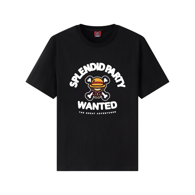 Regular Character T-Shirt - Wanted Aa - Men's T-Shirts & Tops - Cotton & Hemp Black