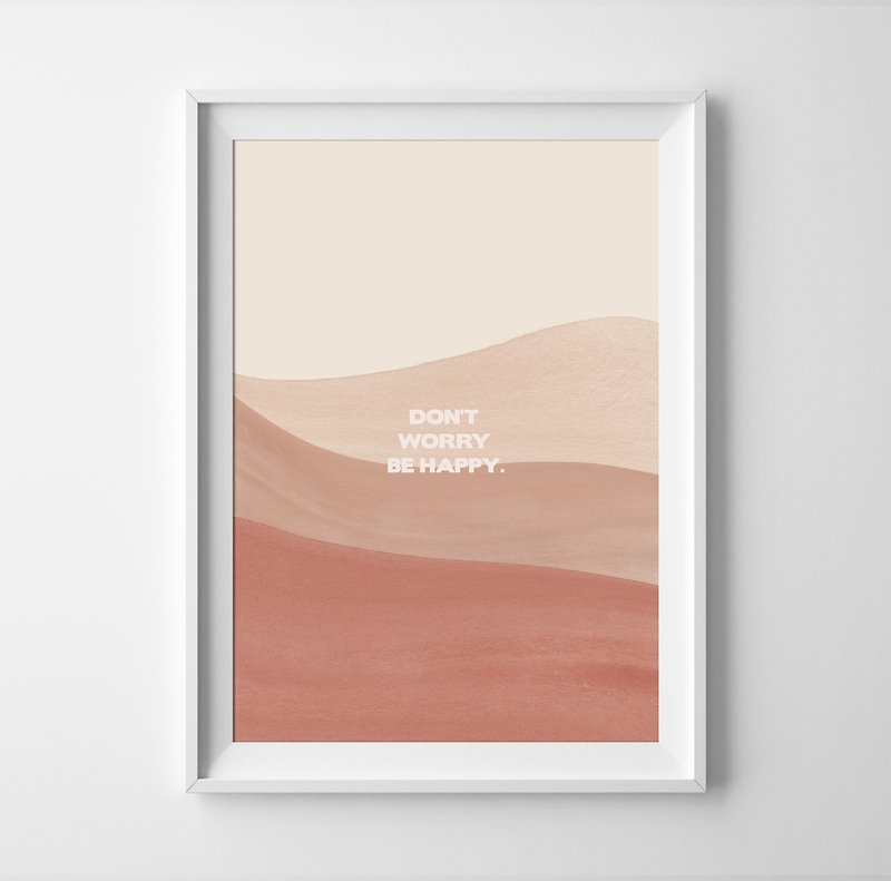 don't worry be happy Customizable posters - Wall Décor - Paper 
