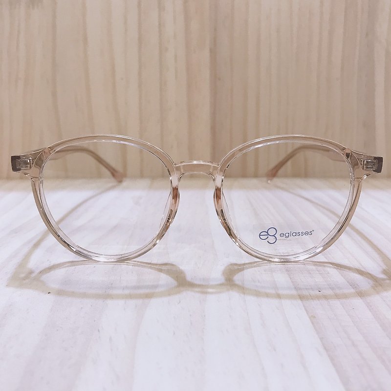 The highest grade UV420 blue light filter 0 degree glasses│eyes on the site. Transparent series small round champagne gold WR05 - กรอบแว่นตา - โลหะ สีทอง