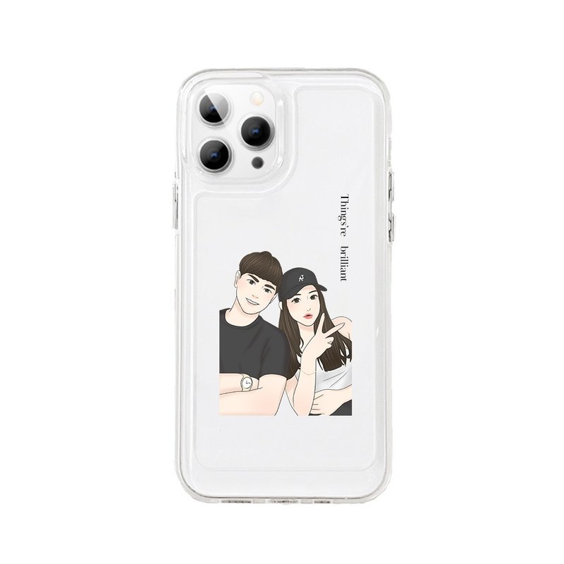 [Customized] Xiyan painted mobile phone case x Korean style texture - เคส/ซองมือถือ - วัสดุอื่นๆ 