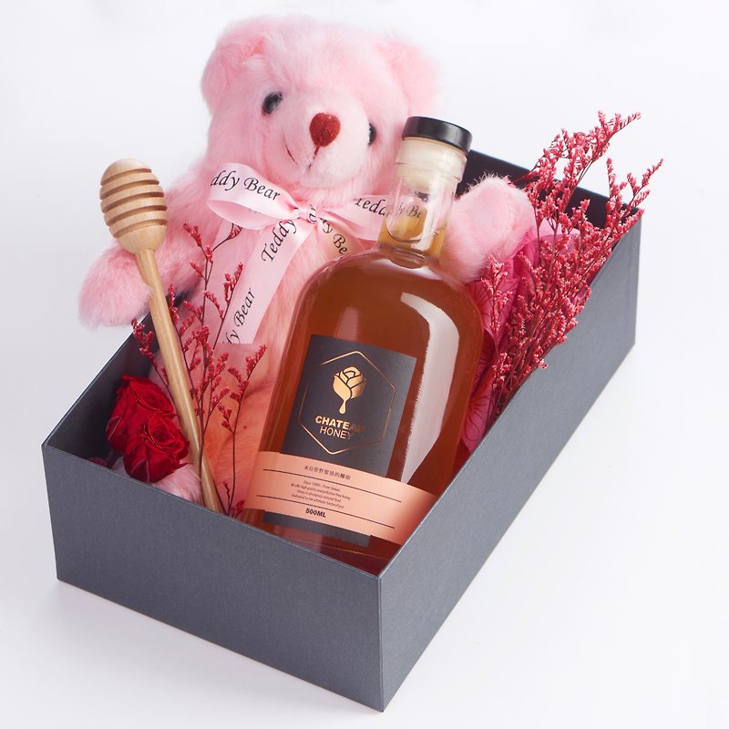 Honey gift box [闺蜜] with a gift - เค้กและของหวาน - อาหารสด สีส้ม
