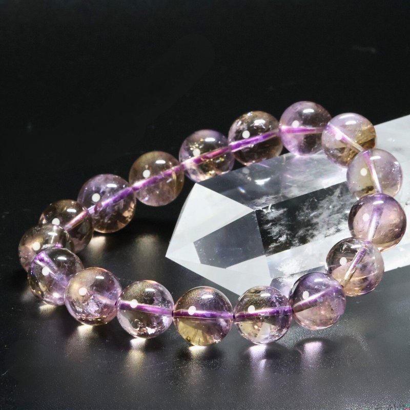 紫黃晶天然石手鍊　5A級 - 手鍊/手環 - 寶石 紫色