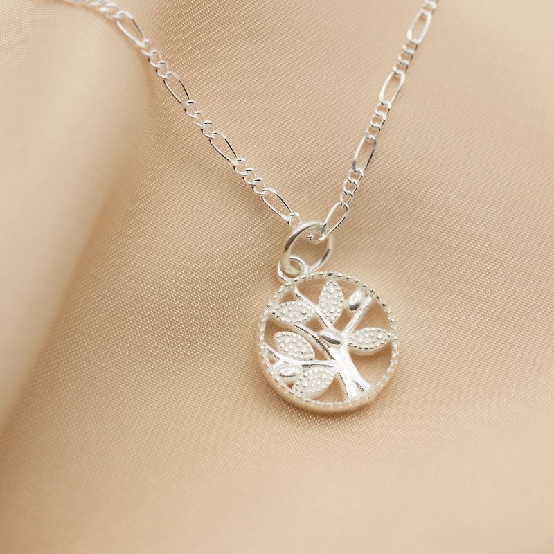 Customizable chain exchange possible | 925 sterling silver tree of life necklace, the first choice for Valentine’s Day gifts, free gift box package - Necklaces - Sterling Silver Silver