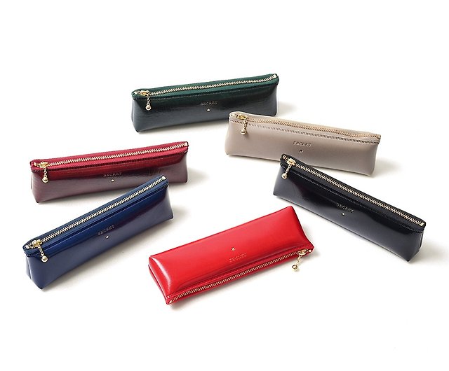 SECRET Slim pencil case, micro patent leather texture - Shop EL COMMUN  Pencil Cases - Pinkoi