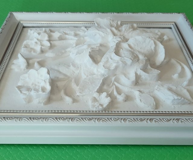 しっくいの壁の芸術植物の彫刻額縁入りウォールアートレリーフ3D