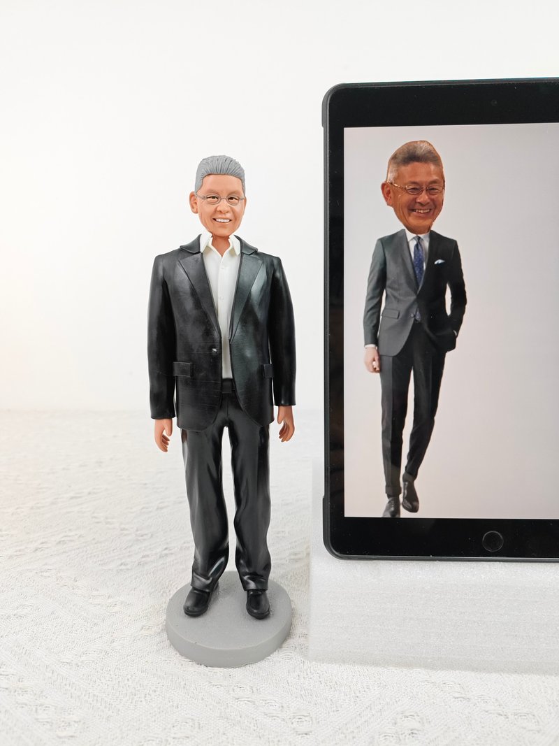 客製化人物公仔 人偶 3D人像畫 似顏繪 肖像 定製 生日 紀念 126 - 公仔/玩偶 - 黏土 多色