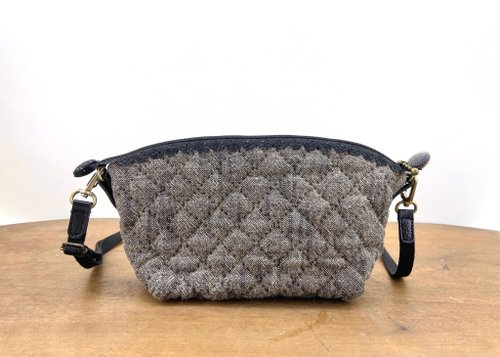 パッチワークショルダーバッグ×和染布 2用途で使える和幾何学