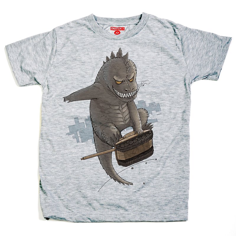 Dinosaur Skater Tank unisex men woman cotton mix Chapter One T-shirt - Men's T-Shirts & Tops - Cotton & Hemp White