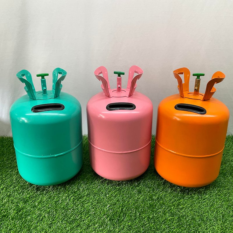 Industrial air refrigerant money box banknote port + extra large coin withdrawal port no pattern DIY gas bucket money box - Coin Banks - Other Metals Multicolor