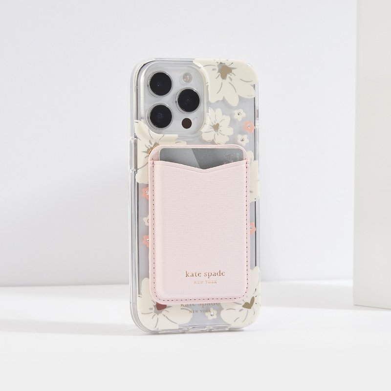 【kate spade】MagSafe ファッション カード ホルダー チェリー ブロッサム ピンク - スマホアクセサリー - プラスチック ピンク