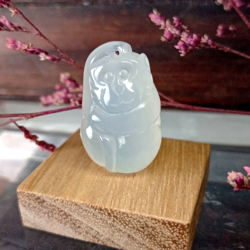 小雕件 小品生肖-猴 白玉髓 - 擺飾/家飾品 - 玉石 透明