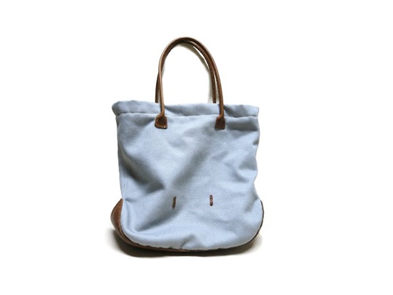 Tauu - กระเป๋าถือ - ผ้าฝ้าย/ผ้าลินิน สีเทา