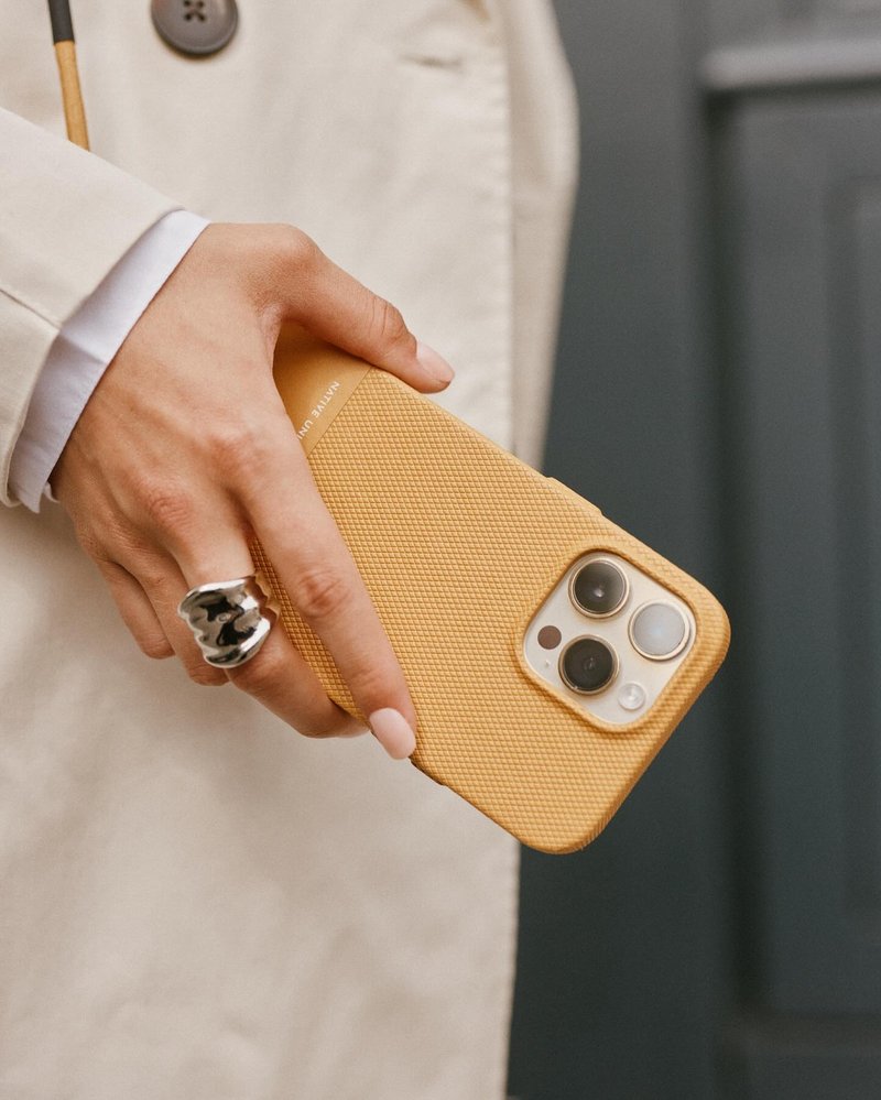 CLIC Paris Series 2.0 Mobile Phone Case- Stone Yellow - Phone Cases - Faux Leather Brown