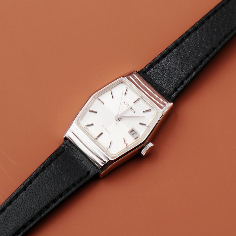シチズンアドバンスドホワイトゴールドメカニカルウォッチ - 腕時計 - その他の素材 