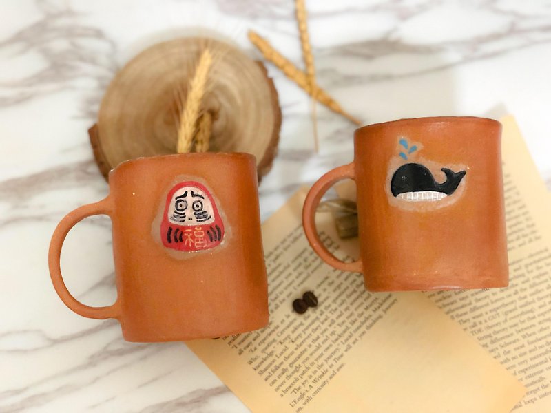 Hand pinch mug - แก้วมัค/แก้วกาแฟ - ดินเผา 