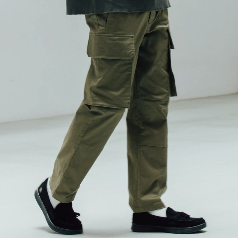 M47 Military Pants / Indian Hand Picked Extra Long Cotton - กางเกงขายาว - ผ้าฝ้าย/ผ้าลินิน สีนำ้ตาล