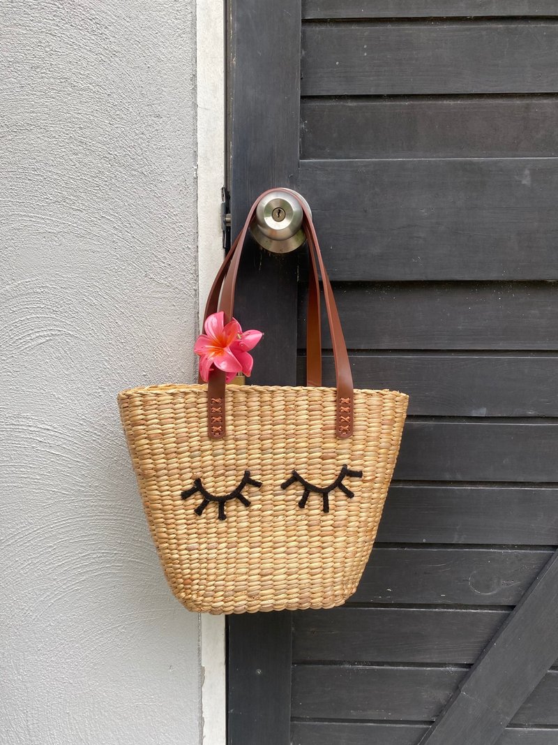 BOHOPeach Unique Name Handbags Hand Painting - 手提包/手提袋 - 竹 