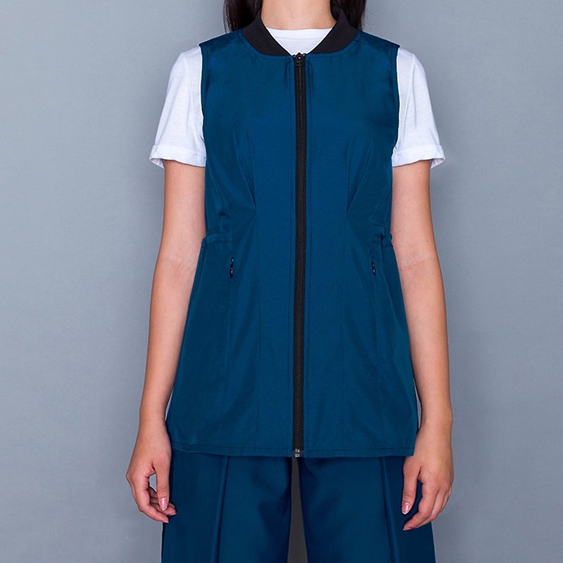 Lightweight Vest Skirt (Blue) - Women's Vests - Other Materials Blue
