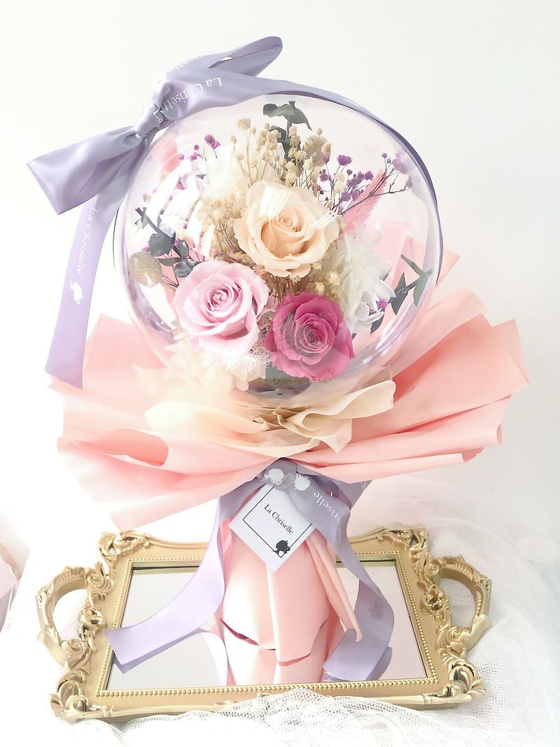 (For Hong Kong Pick up ONLY) Preserved Flower Vase - Dried Flowers & Bouquets - Other Materials Pink