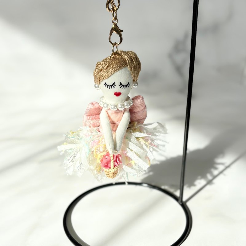 【releve doll】 bag charm - Charms - Cotton & Hemp Pink