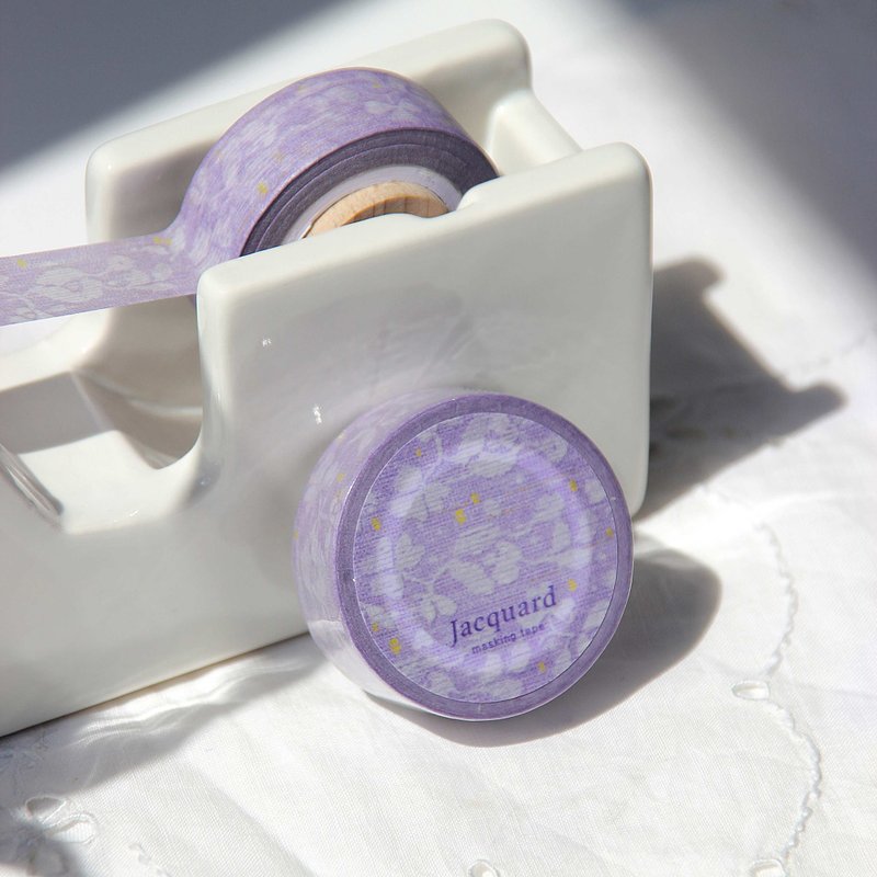 Jacquard Masking Tape | Orchid Flower - 紙膠帶/和紙/PET - 紙 紫色
