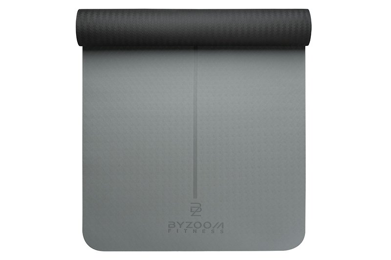 TPE yoga mat 4mm gray - Yoga Mats - Other Materials Gray