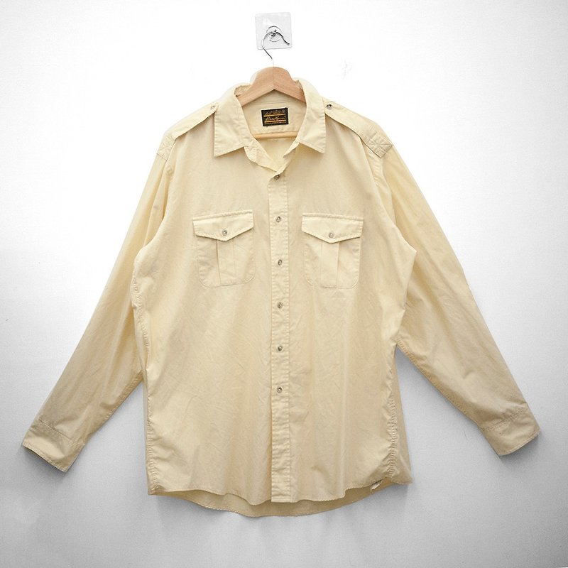 goose yellow long sleeve shirt vintage second hand
