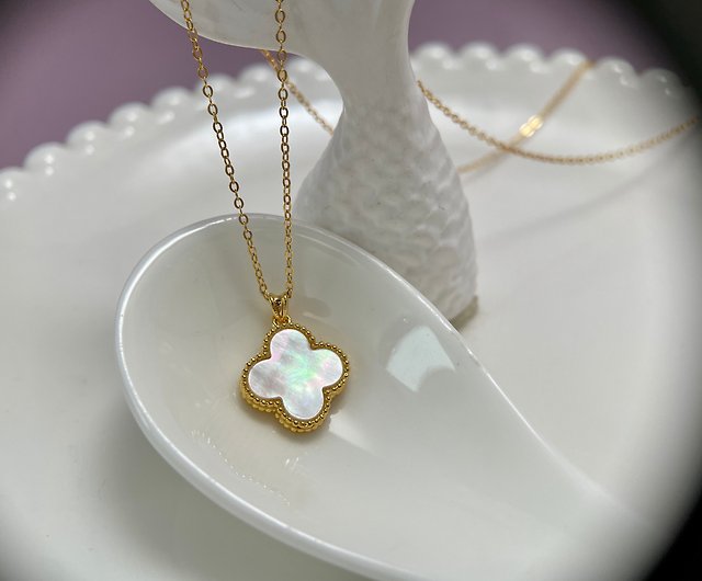 S925 Silver Four-Leaf Clover 18K Rose Gold Lucky Clover Necklace - China  Jewelry and Jewellry price