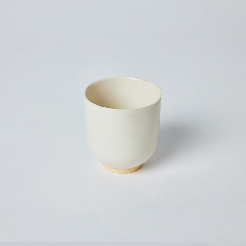 KOGA │ Ceramic Hexagon Water Cup (Yingee White) - Cups - Pottery White