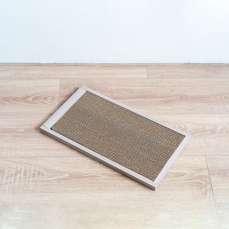 [Angejia] Grip and fall sand mat-including sand collection box (oatmeal color) - Cat Litter & Cat Litter Mats - Paper 