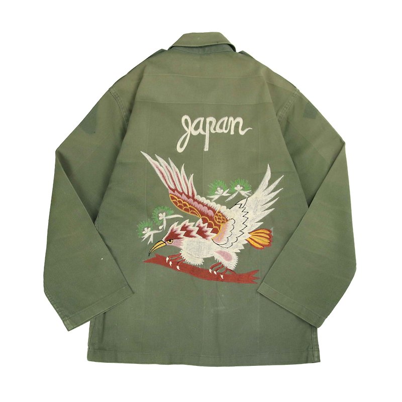 Tsubasa.Y Vintage Warrior Army Shirts Winged Eagle Wings 003 ,Lungery military Shirt - เสื้อเชิ้ตผู้หญิง - ผ้าฝ้าย/ผ้าลินิน 
