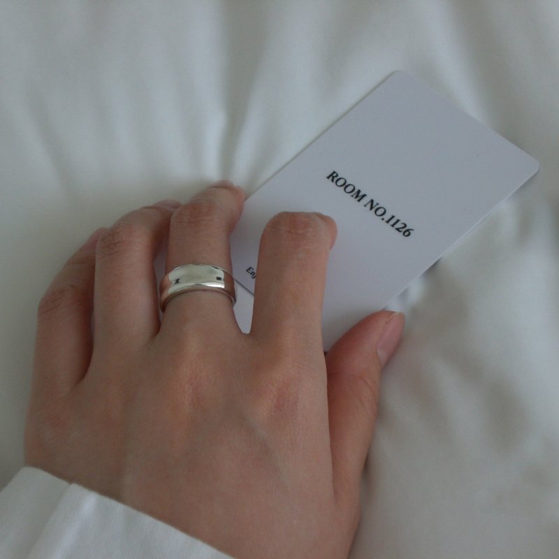 R_402 Silver Daily ring - 戒指 - 其他金屬 銀色