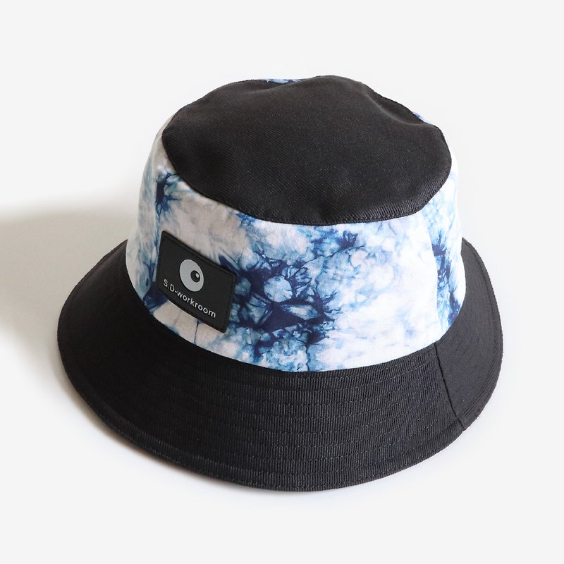 Contrast Rendering Black Reversible Bucket Hat - Hats & Caps - Cotton & Hemp Multicolor
