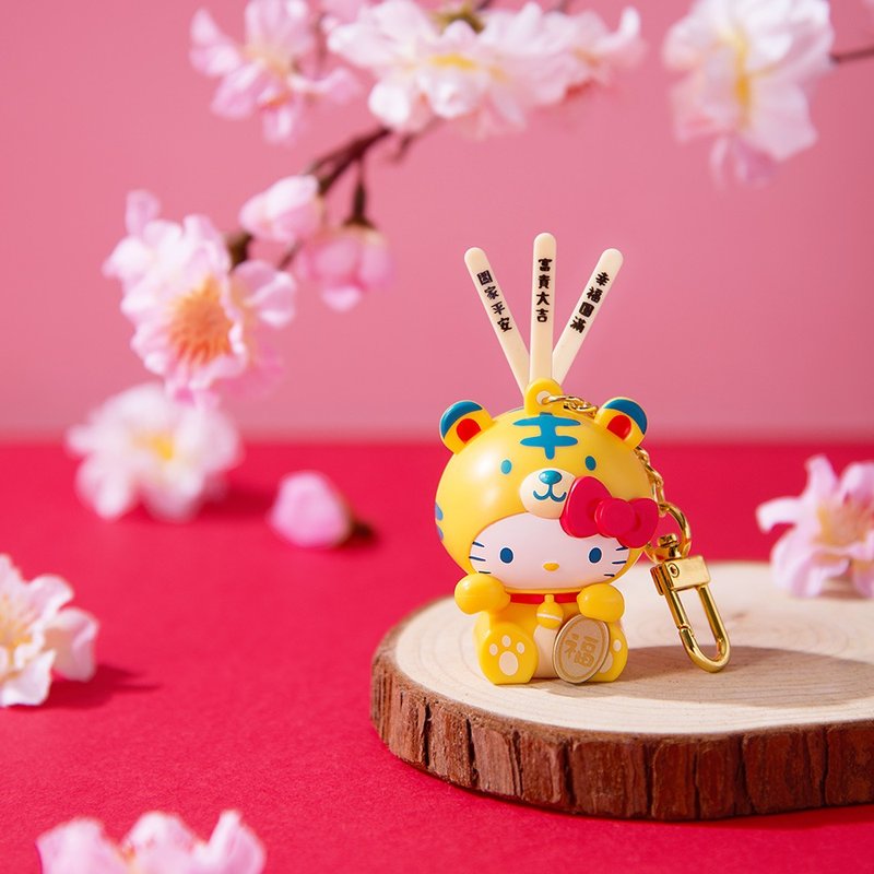 HELLO KITTY搖搖籤筒造型悠遊卡-虎來運轉 - 造型悠遊卡/交通卡 - 其他材質 橘色