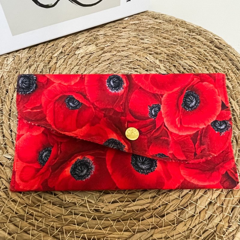 【Fast shipping】Alamain Fabric Red Envelope PRO, Flower  Can Hold NT200,000 - Wallets - Cotton & Hemp 