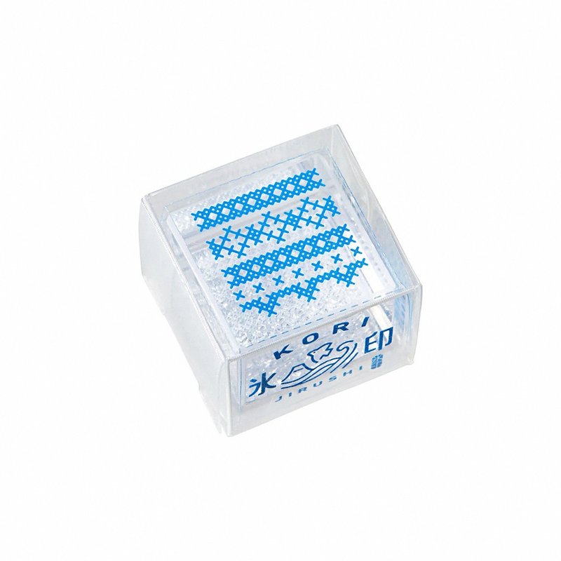 【KING JIM】HITOTOKI Ice Cube Crystal Stamp S Embroidery - ตราปั๊ม/สแตมป์/หมึก - วัสดุอื่นๆ สีใส