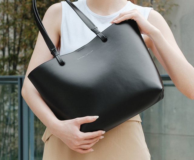 Leather tote bag - Limited Edition - Black