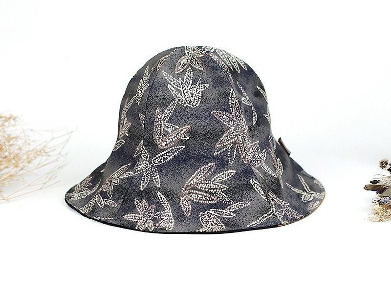 Hand-made double-sided design hat  - Hats & Caps - Cotton & Hemp Gray