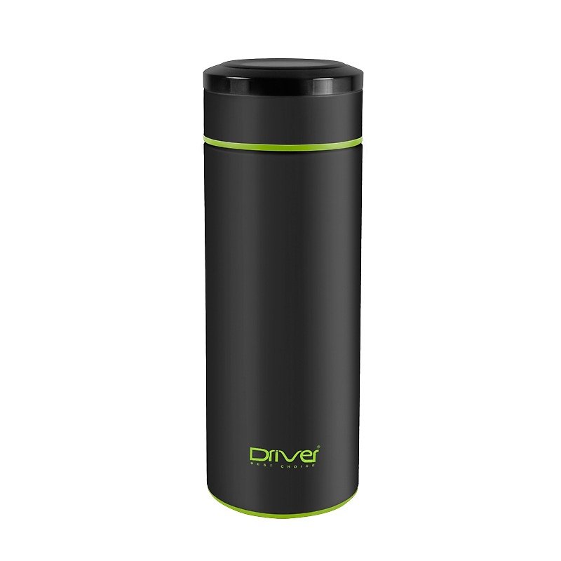 Driver flagship vacuum flask 480ml (with tea) - green - Vacuum Flasks - Other Metals Black