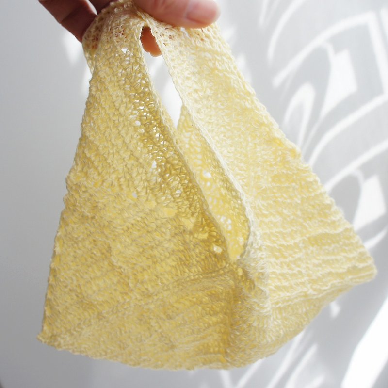 Other Materials Handbags & Totes Yellow - Ba-ba handmade motif connecting mini bag No.NA1