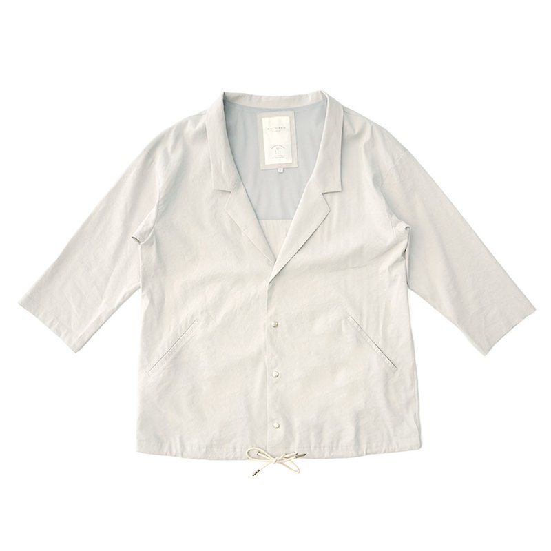 Suit collar open breathable jacket - Men's Coats & Jackets - Cotton & Hemp White