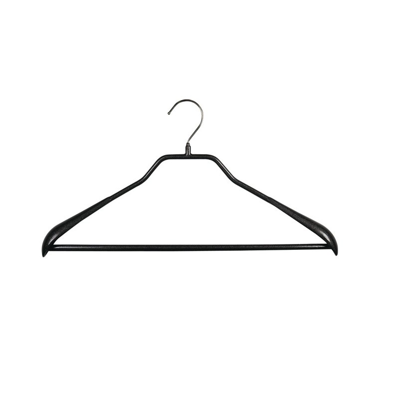 [Germany MAWA] Fashionable non-slip anti-slip coat hanger 42cm (black/10 pieces) - ตะขอที่แขวน - โลหะ สีดำ