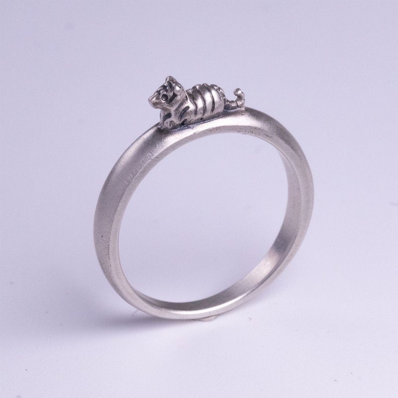 動物十二生肖戒指-老虎 / DR-78 - 戒指 - 純銀 銀色